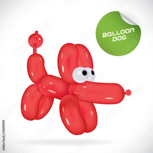 Balloon Dog Illustration  Icons  Button  Sign  Symbol  Logo