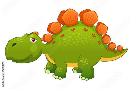 illustration of Cartoon dinosaur vector