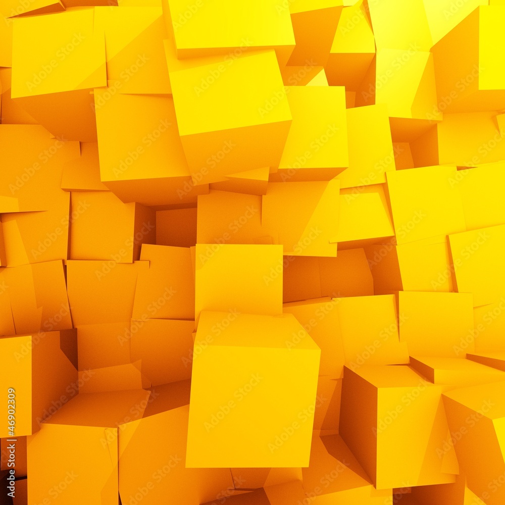 Dark orange pattern Cube Background Dark orange pattern Cube Background