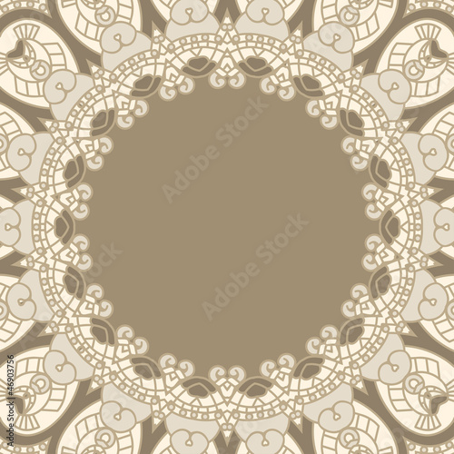 Ornamental round pattern