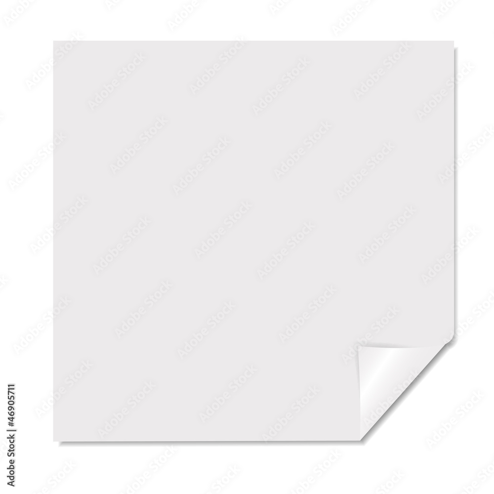 White blank page vector illustration White blank page vector illustration