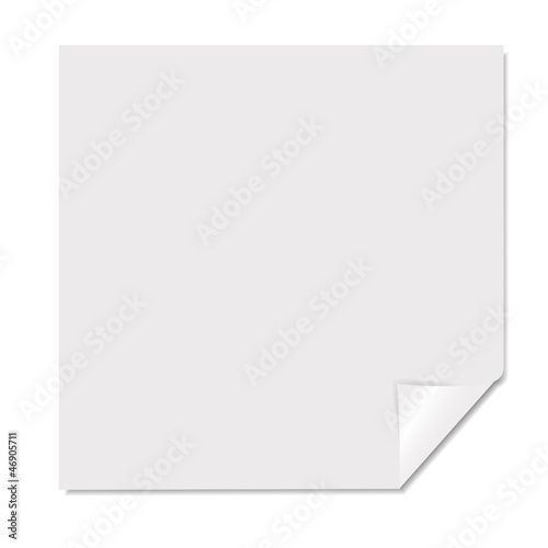 White blank page vector illustration