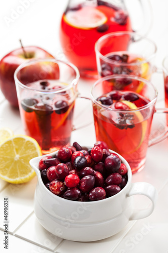 Wallpaper Mural Cranberries with hot punch for winter and Christmas Torontodigital.ca