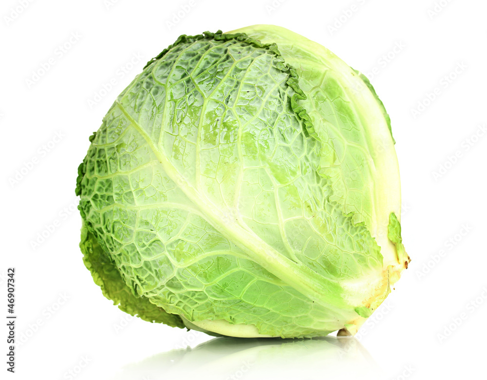 Fototapeta premium fresh cabbage isolated on white