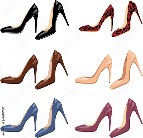 Female shoes set