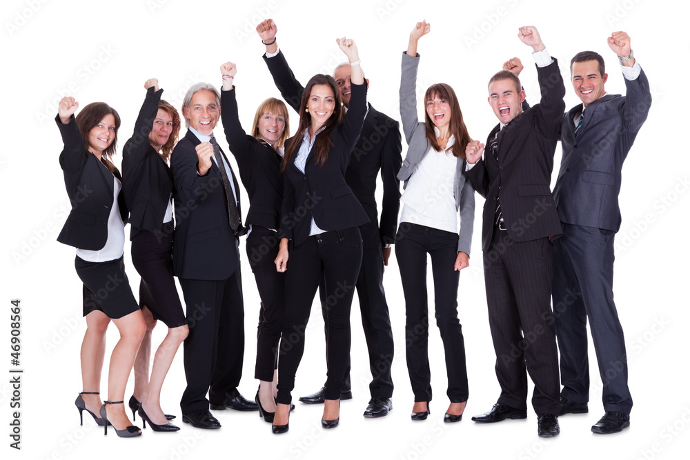 Fototapeta premium Lineup of business executives or partners