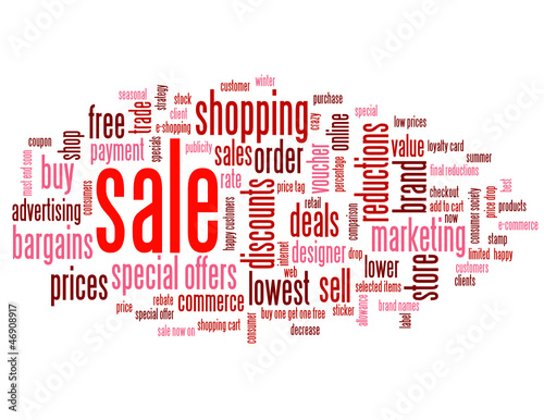 SALE Tag Cloud (discount buy store online marketing)