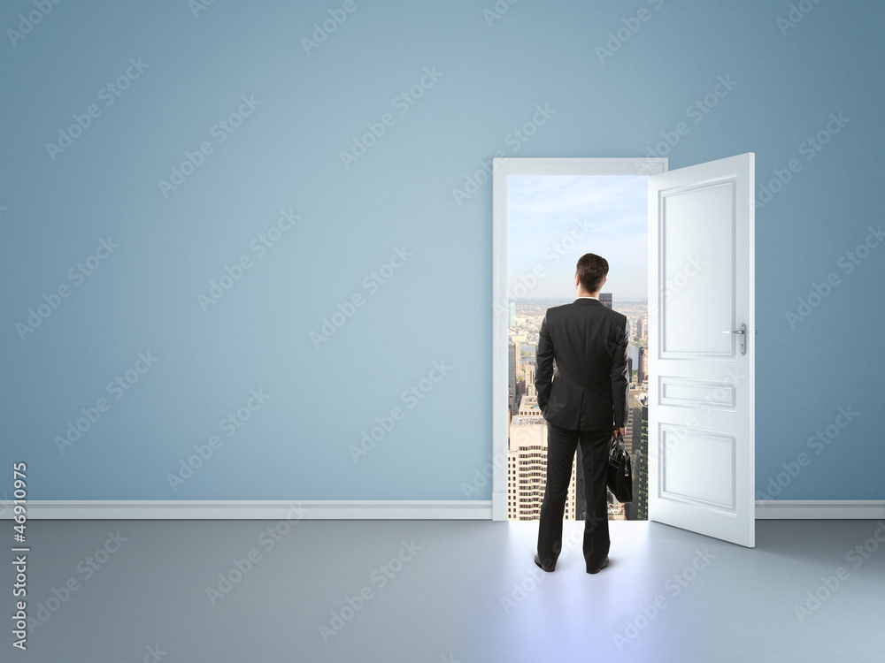 Fototapeta premium door in city