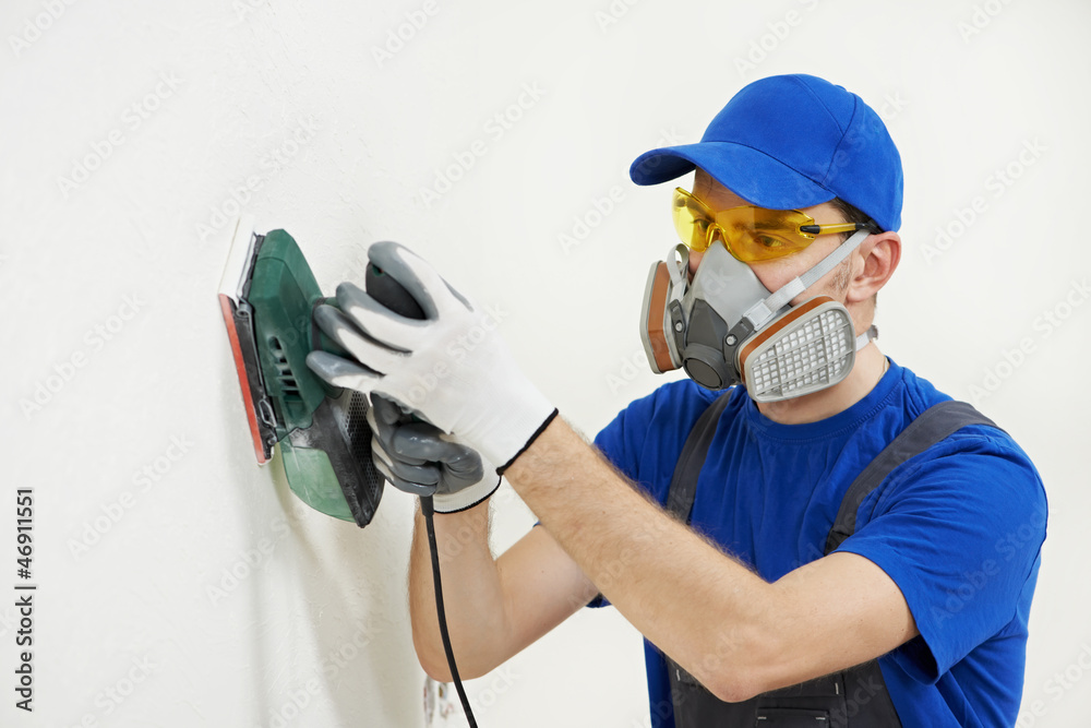 Orbital sander on walls discount