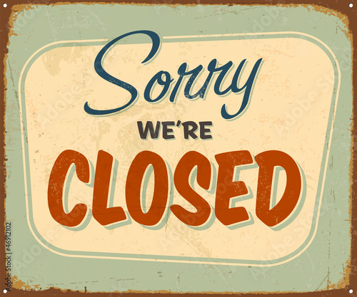 Vintage Metal Sign - Vector - Grunge effects can be removed