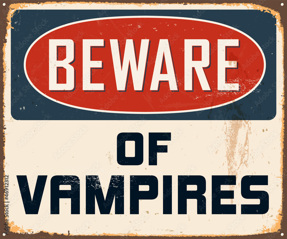 Fototapeta premium Vintage Metal Sign - Vector - Grunge effects can be removed