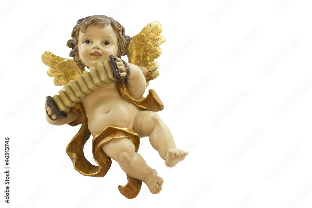 Fototapeta premium Angel with accordion