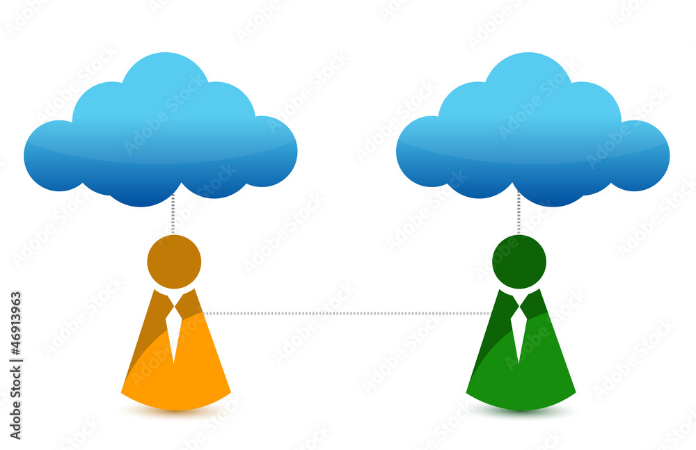 Obraz premium cloud connection icon