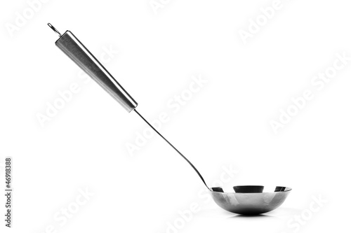 soup ladle isolated on white background photo