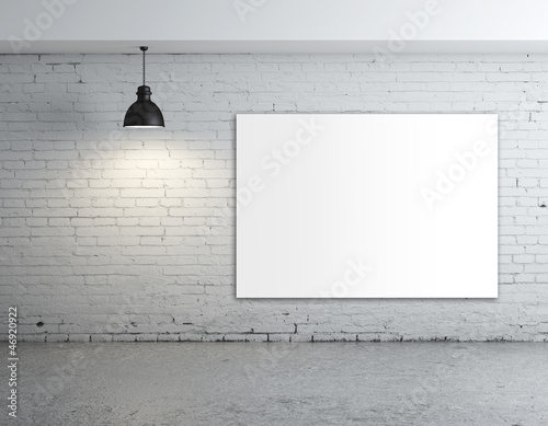 Fototapeta Naklejka Na Ścianę i Meble -  white poster in room