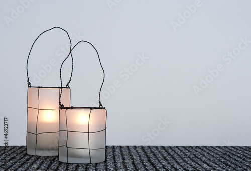 Wall Mural Two cozy lanterns