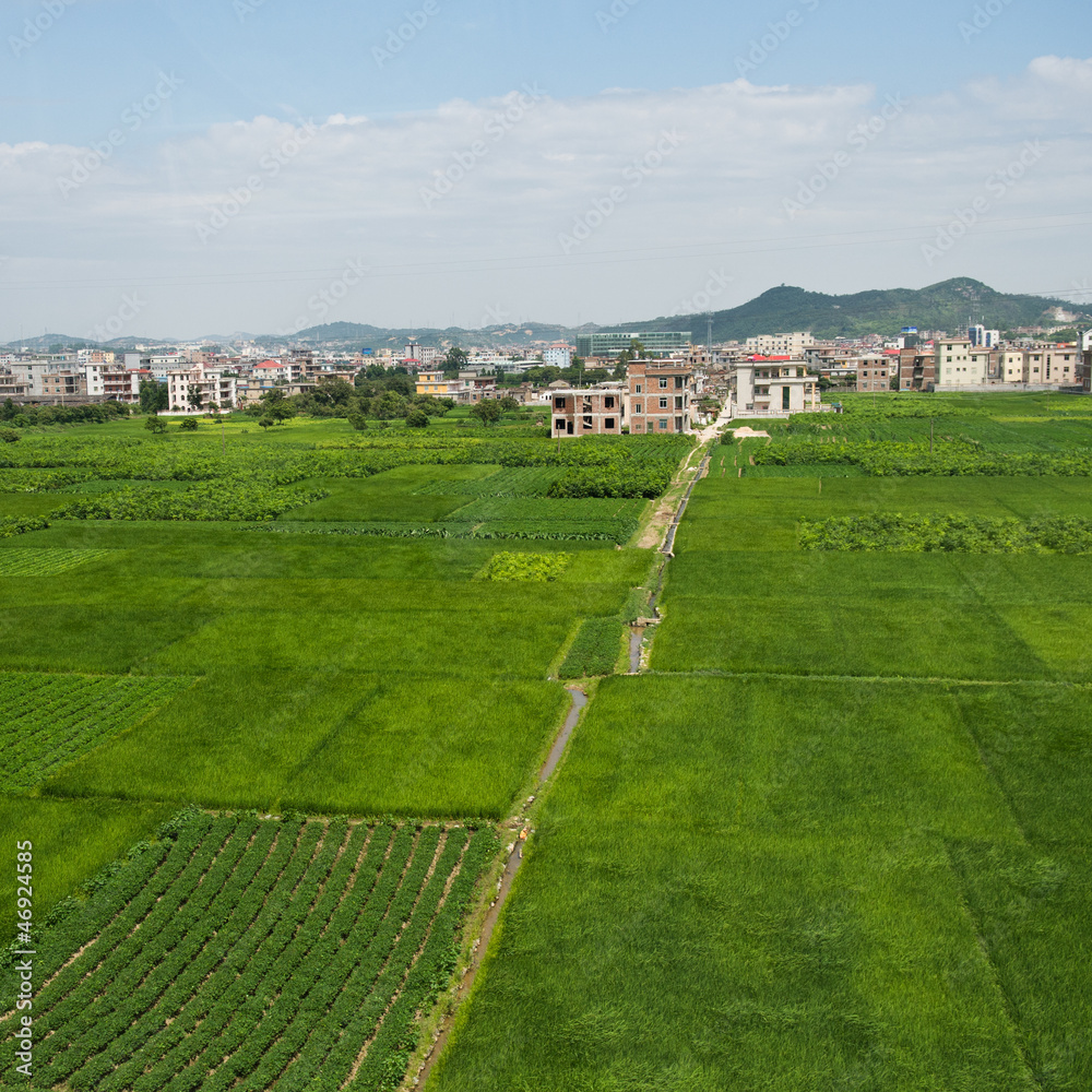 Naklejka premium chinese village