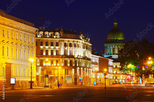 View of St. Petersburg  in night © JackF