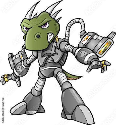 Cyborg Alien Soldier Warrior Vector