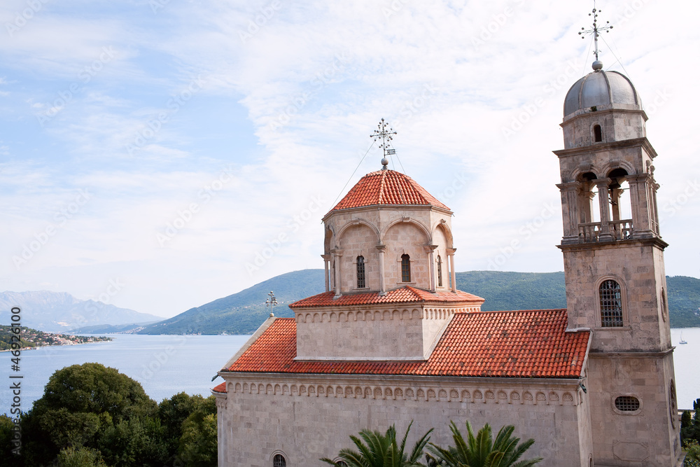 Serb Orthodox Savina monastery in Montenegro, Europe