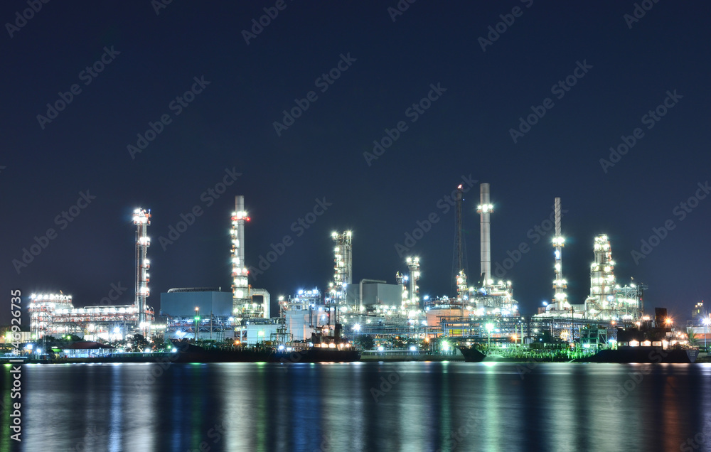 Oil Refinery in the night Oil Refinery in the night