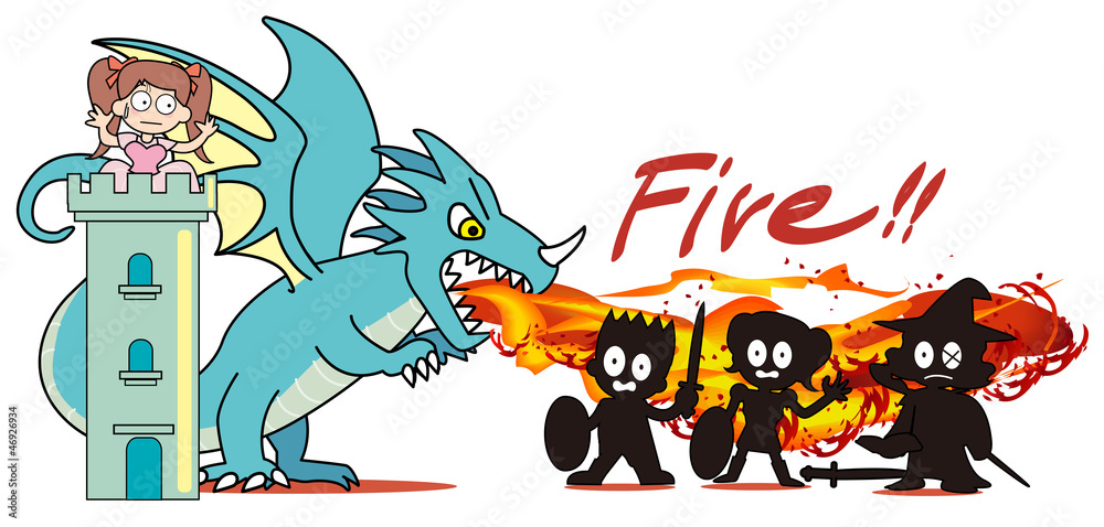 RPG brave man VS Dragon lose RPG brave man VS Dragon lose