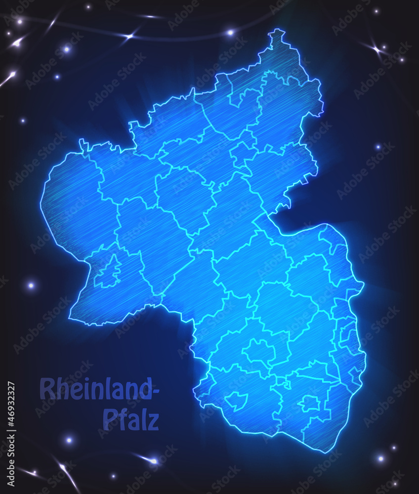 Karte von Rheinland-Pfalz