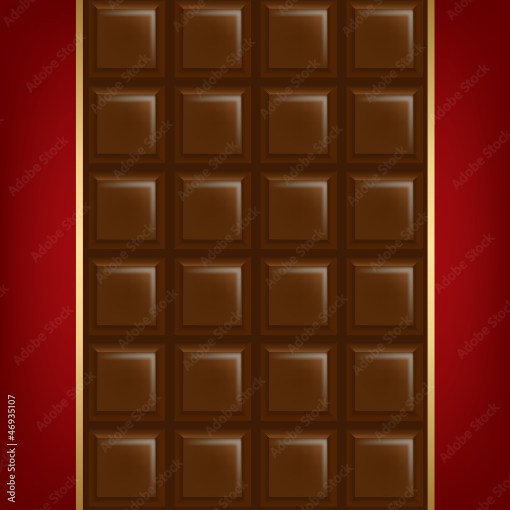 Chocolate Background With Golden Line Chocolate Background With Golden Line