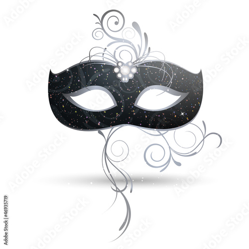 Vector Illustration of a Venetian Mask