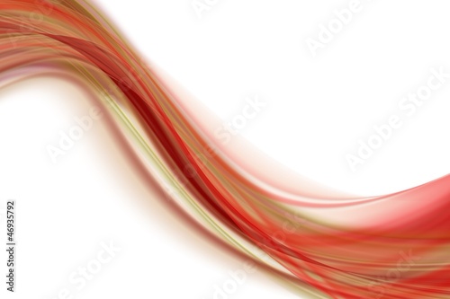 red abstract lines on white background