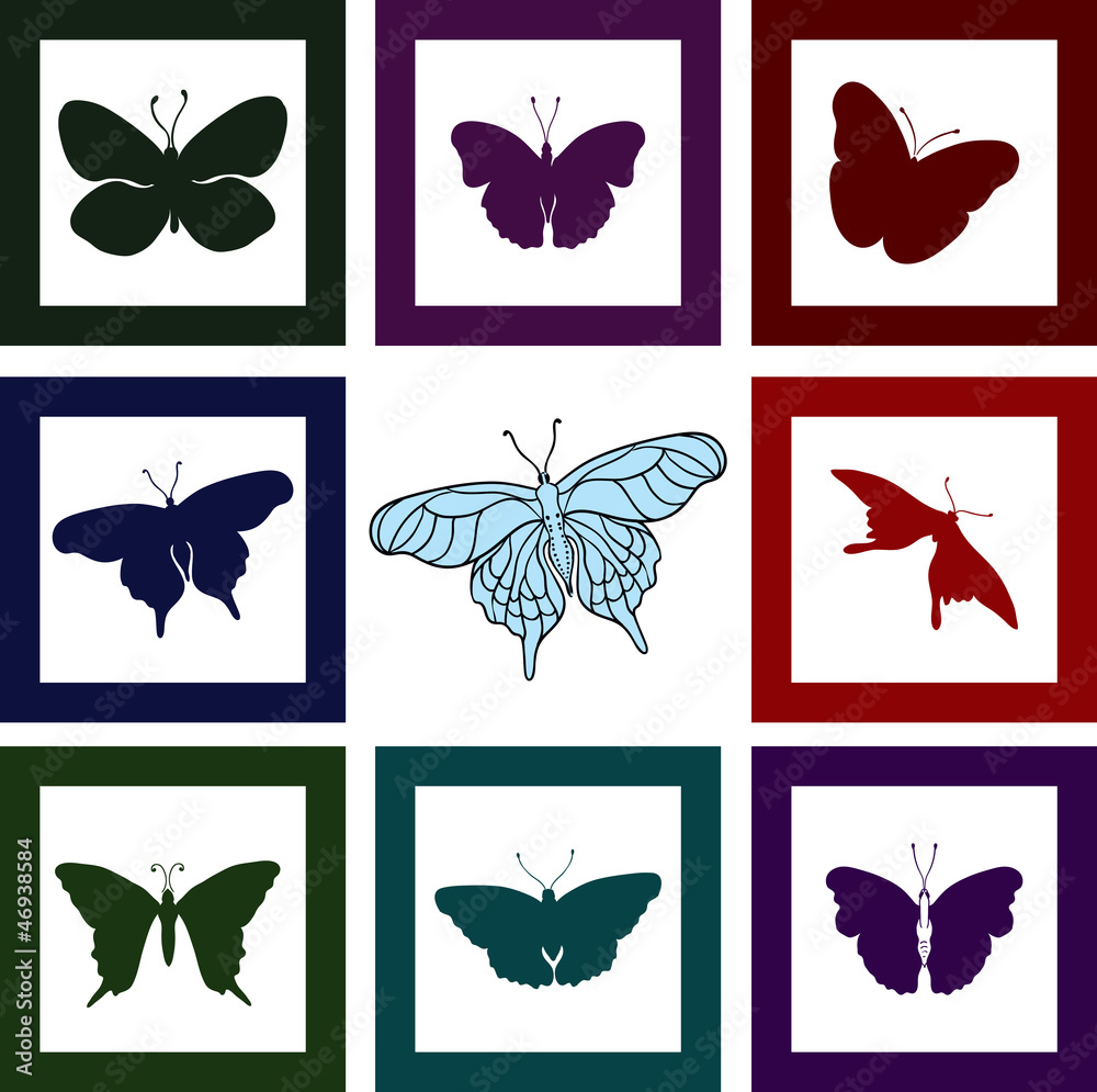 butterfly shapes butterfly shapes