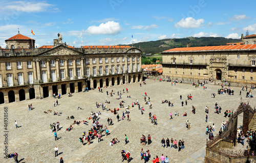 Fotografia Plaza del Obradoiro, Santiago de Compostela
