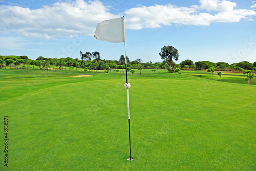 Golf course, green
