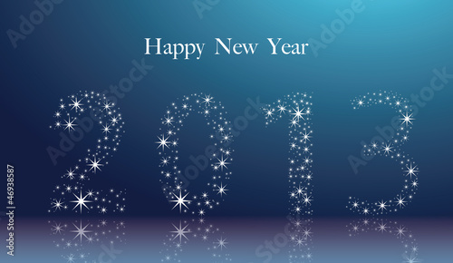 Carte de voeux happy new year 2013