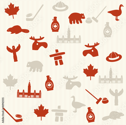 Canadian seamless pattern
