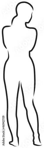 Frau von hinten