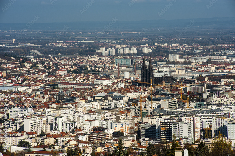 vue sur la ville de Clermont-Ferrand