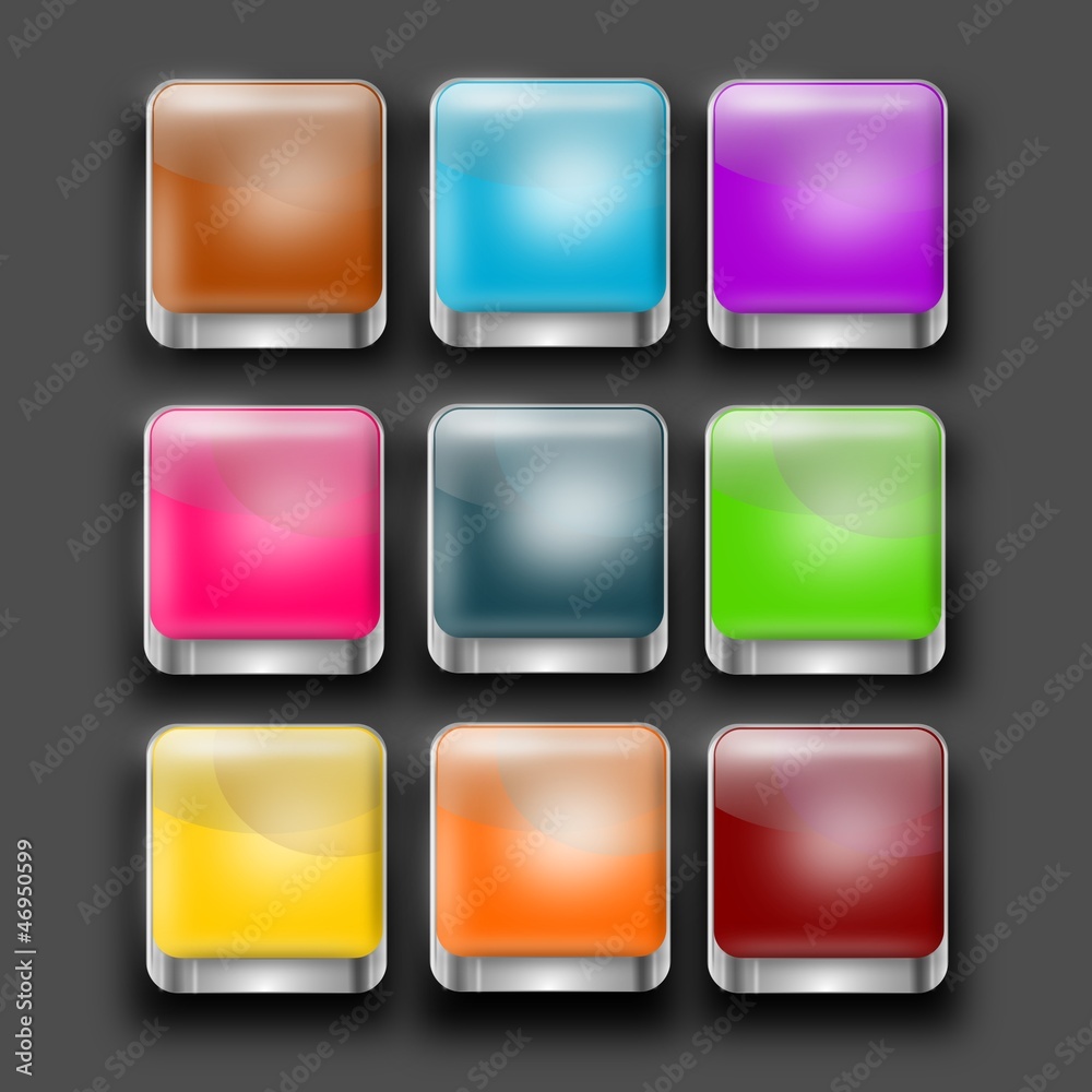 Apps - Icon Set 3-D Chrom Effekt Apps - Icon Set 3-D Chrom Effekt