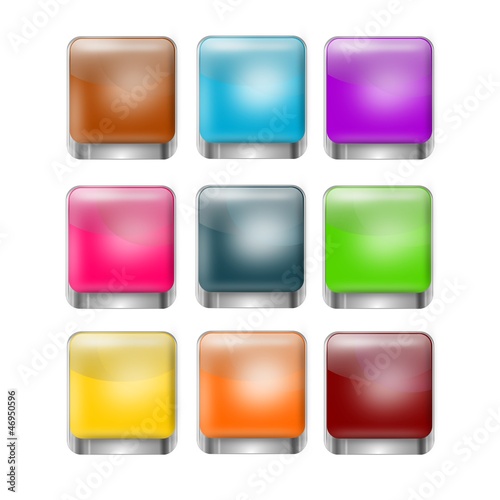 Apps - Icon Set 3-D Chrom Effekt