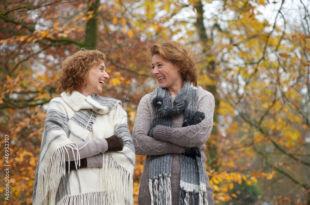 Autumn Smiling Women Autumn Smiling Women