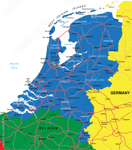 Netherlands map