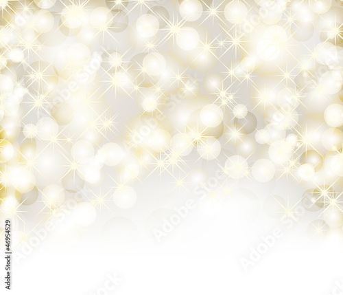 Christmas background with lights, snowflakes and place for text