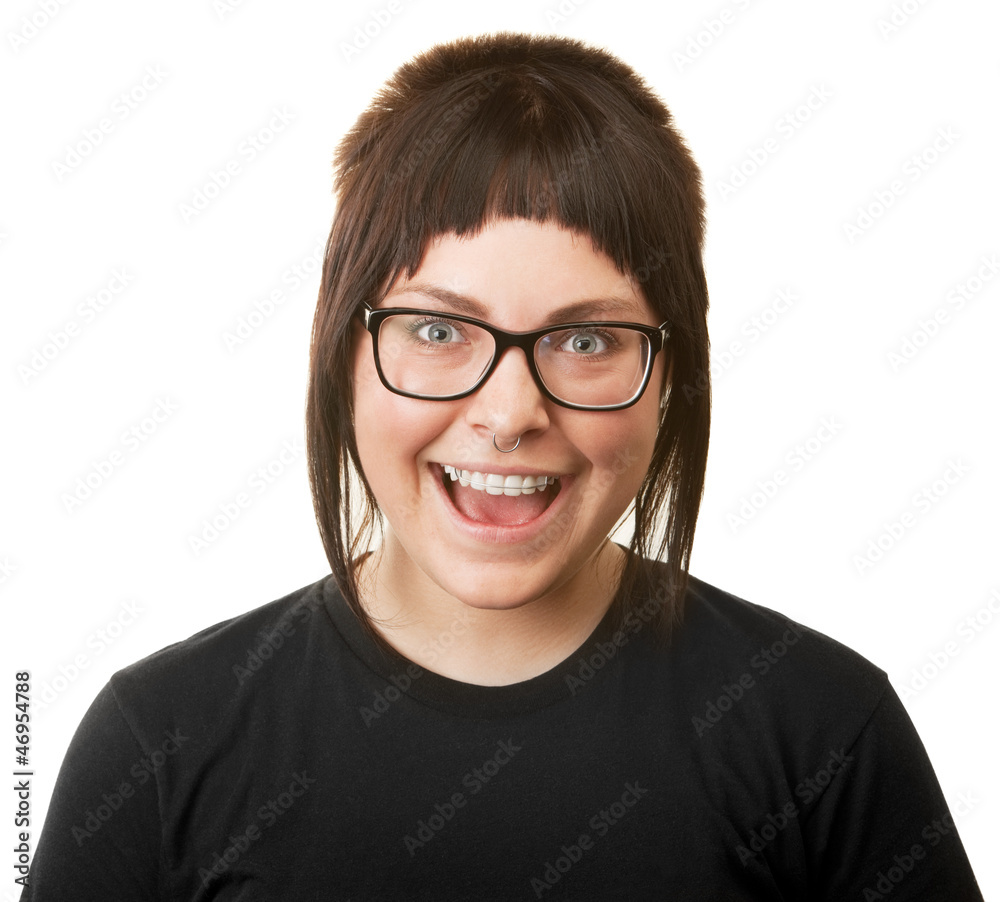 Smiling Woman with Braces Smiling Woman with Braces