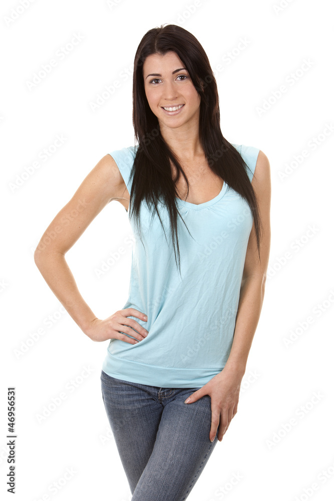 casual brunette