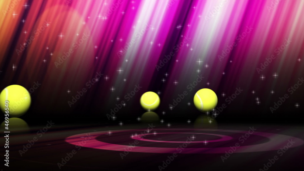 Tennis Balls, and News Text - HD1080