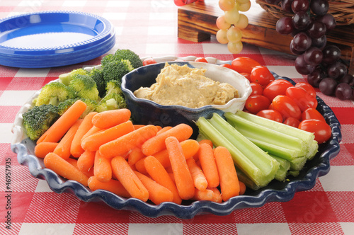 Healthy vegetable tray