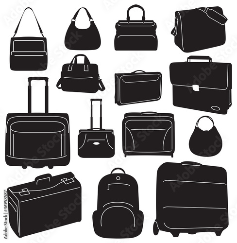 Travel bags and suitcases collection