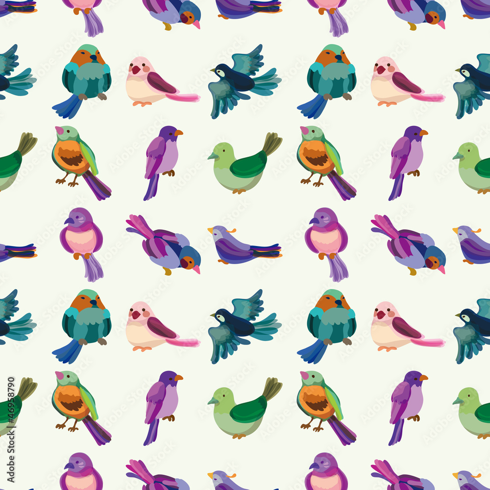 Obraz premium seamless bird pattern