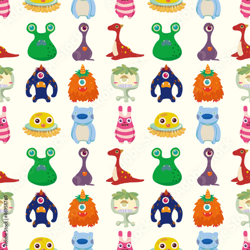 seamless monster pattern