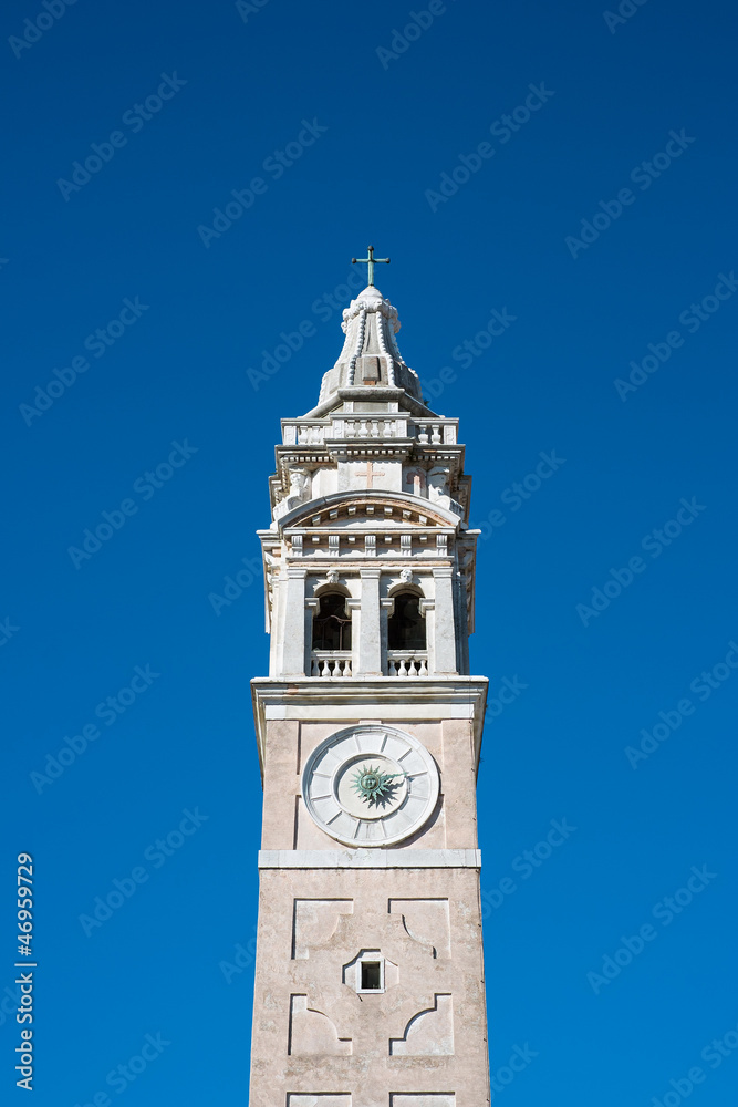 A fragment of an Italian bell tower, Venice